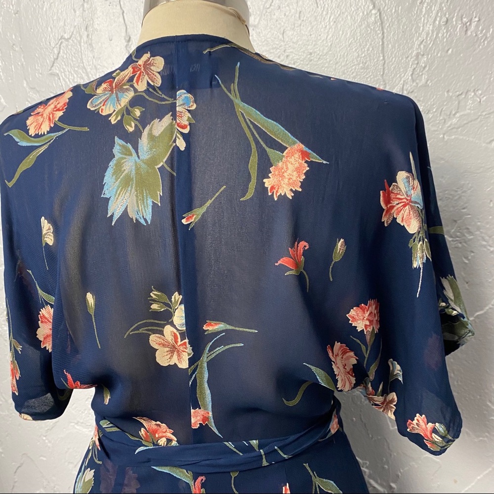 Reformation Lucas Blue Floral Dress - Picture 8 of 8